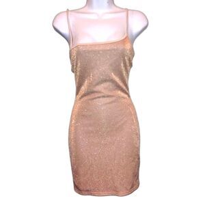 Nude  Sparkle Up My Life Mini Dress